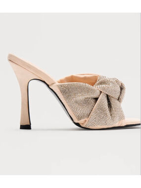 Bellini Rhinestone Knot Mules